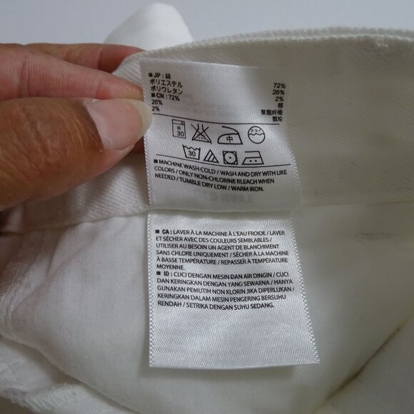 Old Navy White Denim Jean Pencil Skirt Women Size 6 Regular Casual - Picture 7 of 11